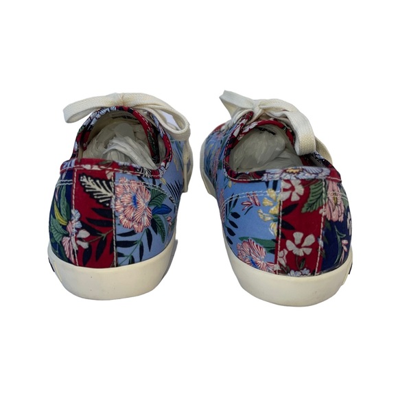 SeaVees Women's Monterey Sneaker Flower Patchwork Poplin Twill Sz. 6.5 - Picture 5 of 8
